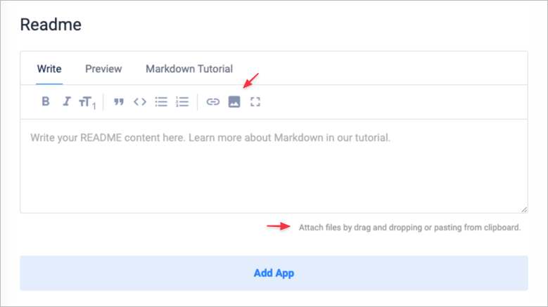 Screenshot of Readme form